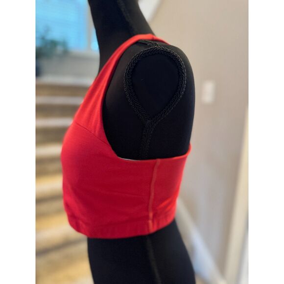 Outdoor Voices Raspberry Sports Bra Crop Top Size M Activewear Performance - Picture 6 of 9